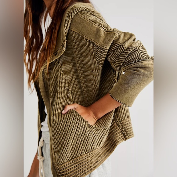 FREE PEOPLE HOODIE (L) - Picture 2 of 8